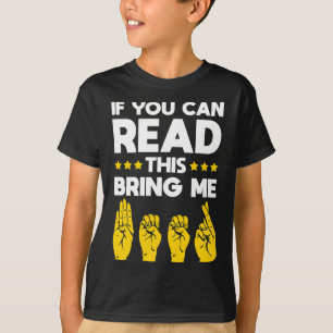 Asl Deaf Awareness Deaf Culture And Sign Language T-Shirt