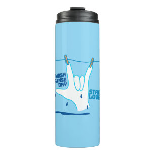 ASL Design - Wash, Rinse, and Dry Love ILY Thermal Tumbler