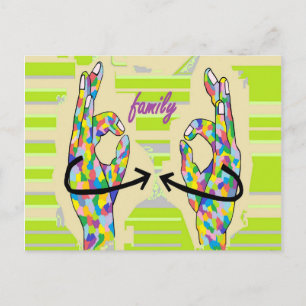 ASL FAMILY POSTCARD