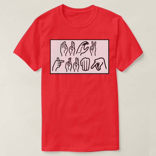 ASL Fck Trump T-Shirt (Design Front)