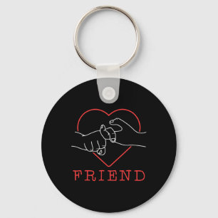 Asl Friend Cute Language Pride Deaf Awareness Key Ring