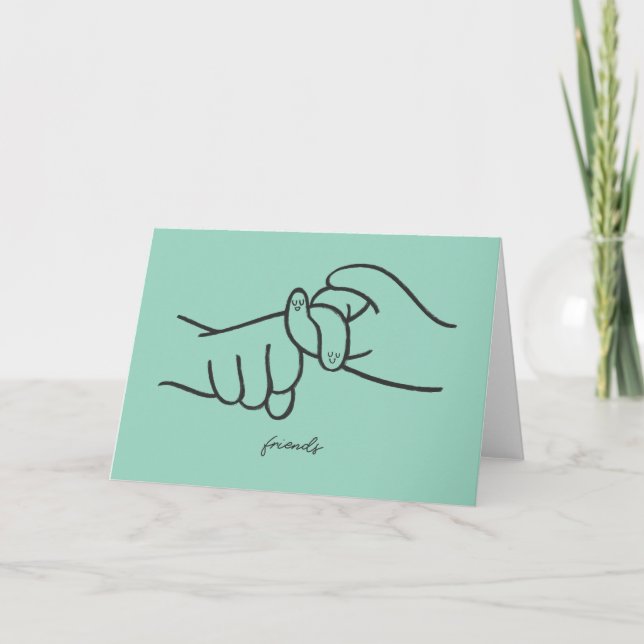 ASL Friends Card – American Sign Language Design (Front)