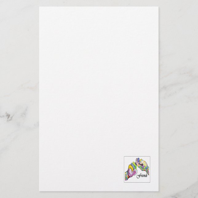 ASL Friends Stationery (Front)