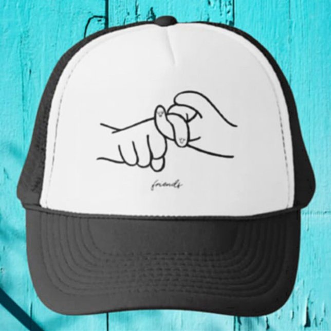 ASL Friends Trucker Hat – Sign Language Style (Creator Uploaded)