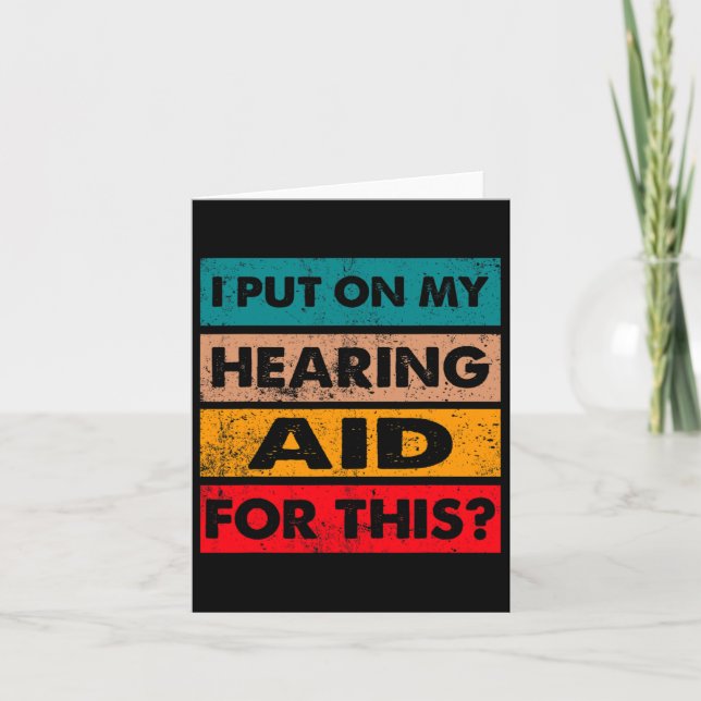 Asl Fun Deaf Pride Awareness Sign Languages Hearin Card (Front)