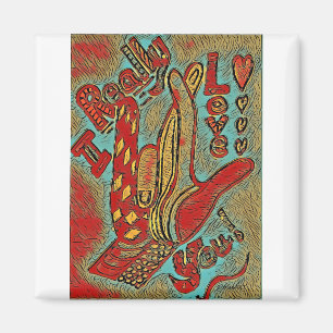 ASL Funky I REALLY Love You Magnet