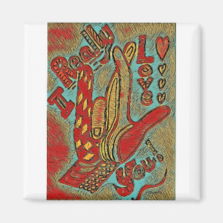 ASL Funky I REALLY Love You Magnet