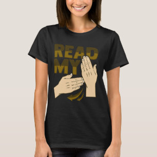 ASL Hand Gesture Deaf Hearing Loss Awareness 12 T-Shirt