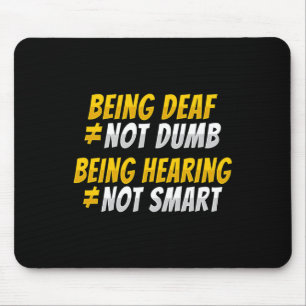 Asl Hand Gesture Deaf Hearing Loss Awareness 2 Mouse Mat