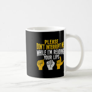 Asl Hand Gesture Deaf Hearing Loss Awareness 9 Coffee Mug