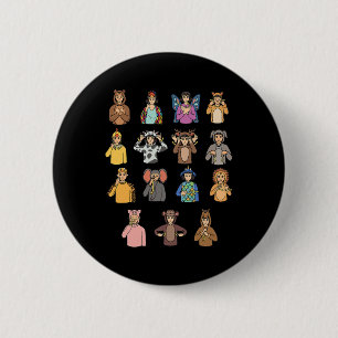 Asl Hand Gesture Deaf Hearing Loss Awareness Boy 6 Cm Round Badge