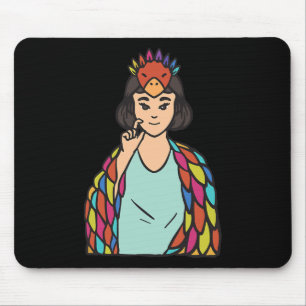 Asl Hand Gesture Deaf Hearing Loss Awareness Girl  Mouse Mat