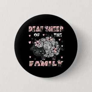 ASL hand gesture Hand sign language hearing loss a 6 Cm Round Badge