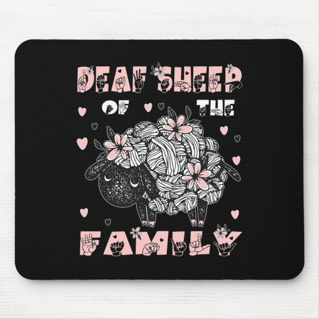Asl Hand Gesture Hand Sign Language Hearing Loss A Mouse Mat (Front)