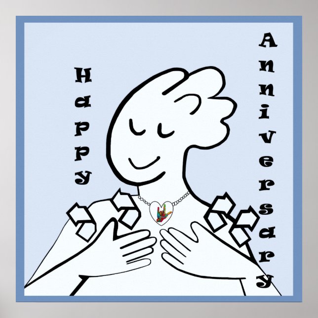 ASL Happy Anniversary Poster (Front)