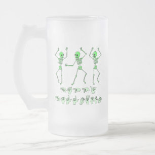 ASL Happy Halloween I - Cute Spooky Season Frosted Glass Beer Mug
