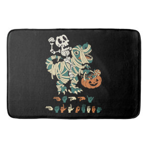 ASL Happy Halloween II - Cute Spooky Season Bath Mat