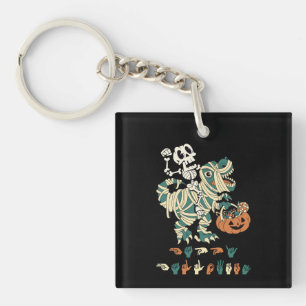 ASL Happy Halloween II - Cute Spooky Season Key Ring
