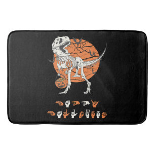 ASL Happy Halloween III - Cute Spooky Season Bath Mat