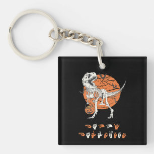 ASL Happy Halloween III - Cute Spooky Season Key Ring