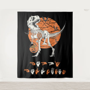 ASL Happy Halloween III - Cute Spooky Season Tapestry