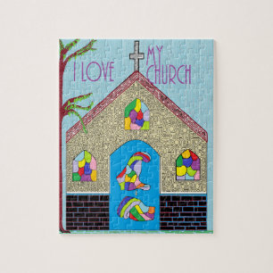 ASL I Love my Church Jigsaw Puzzle