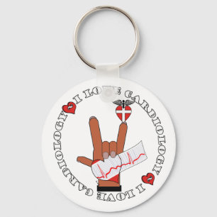 ASL I Love Sign CARDIOLOGY Key Ring
