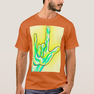 ASL I Love You Baby Yellow T-Shirt