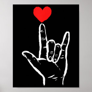 Asl I Love You Hand Heart American Sign Language V