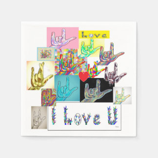 ASL I Love You Medley  Napkin