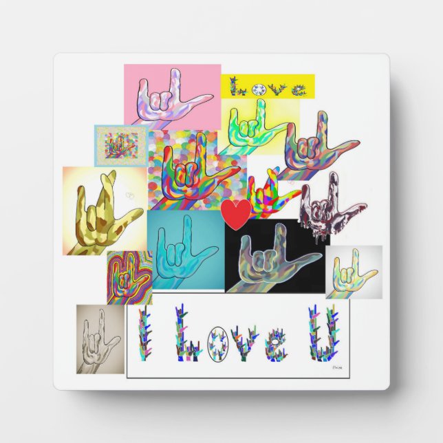 ASL I Love You Medley  Plaque (Front)