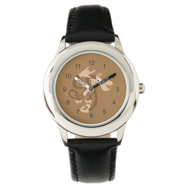 ASL I Love You Monkey Watch (Front)
