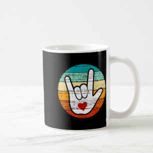 Asl I Love You, Sign Language Heart Love Valentine Coffee Mug