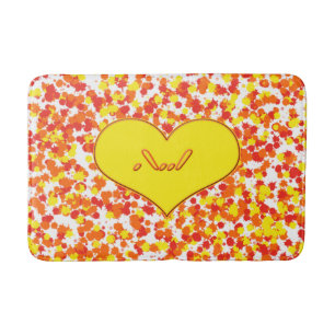 ASL-I Love You with Heart by Shirley Taylor Bath Mat
