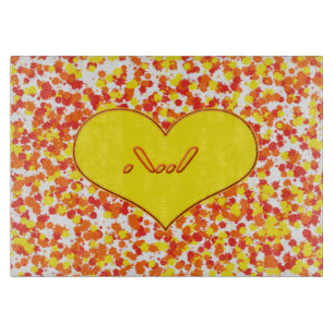 ASL-I Love You with Heart by Shirley Taylor Cutting Board