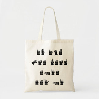 ASL If You Can Read This Say Hi  # Tote Bag