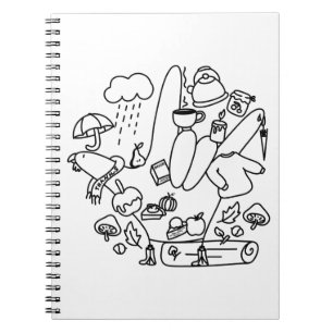 ASL ILY Thanks – Autumn Vibes  Notebook