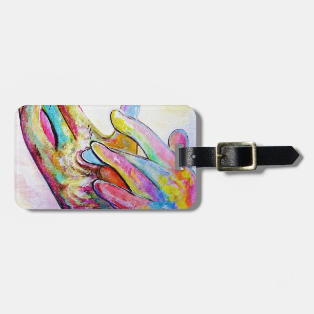 ASL Jesus Luggage Tag (Front Horizontal)