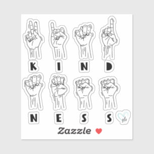 ASL Kindness Hand Sign Language © GraphicLoveShop