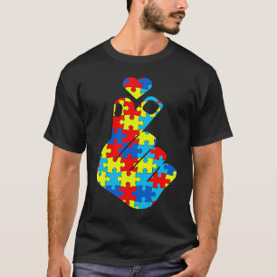ASL Korean Love Sign Language Autism Awareness Sup T-Shirt