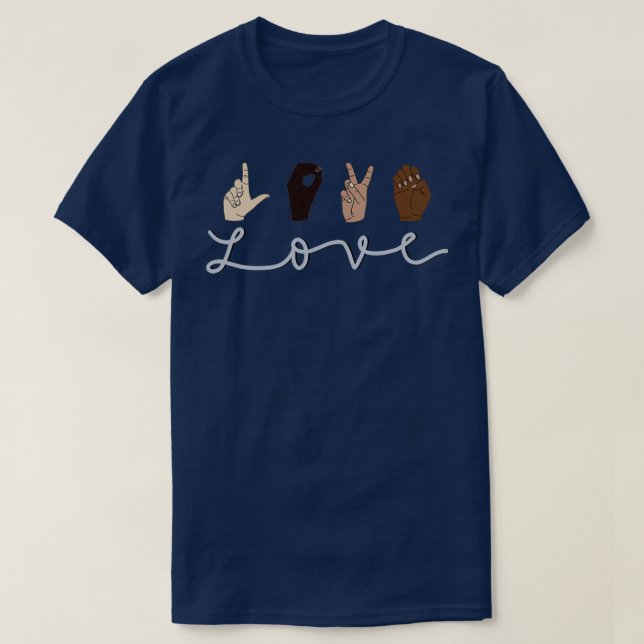 ASL Love 11 T-Shirt (Design Front)