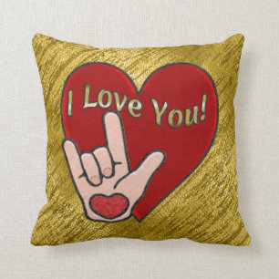 ASL Love (20x20 inch Pillow) Cushion