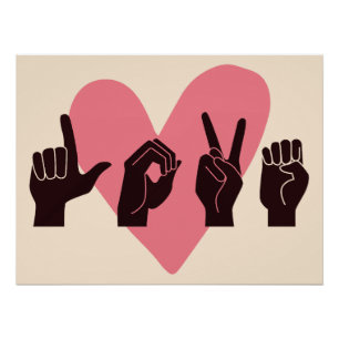 ASL Love IV - Valentine's Day Poster