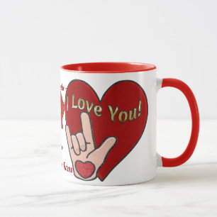ASL Love (Personalised) Mug