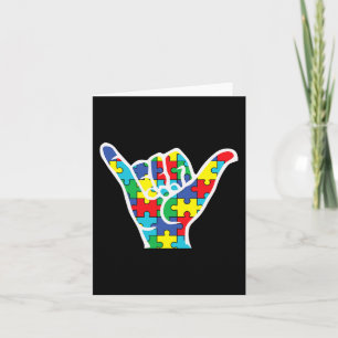 asl love sign hand autism awareness 2022 mum dad a card