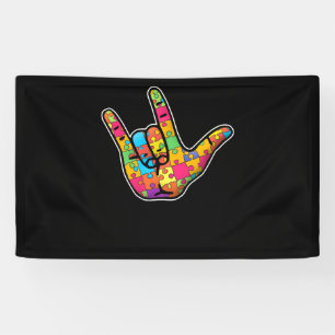 ASL Love Sign Language Autism Awareness Support