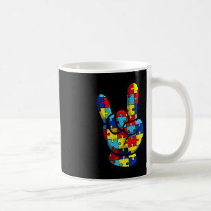 ASL Love Sign Language Autism Awareness Support Bo Coffee Mug
