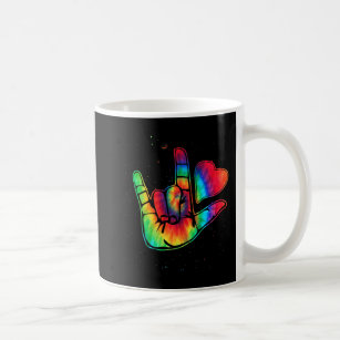 ASL Love Sign Language Hand Autism Awareness Suppo Coffee Mug