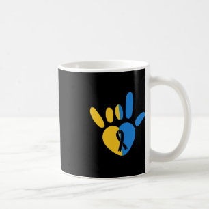 ASL Love Sign Non-verbal Down Syndrome Awareness H Coffee Mug