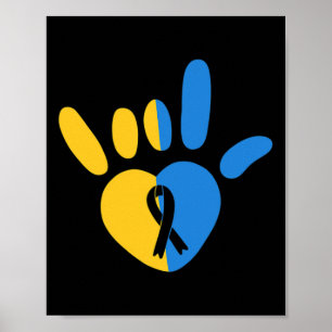 Asl Love Sign Non-verl Down Syndrome Awareness Hea